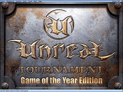 Unreal Tournament menu screenshot